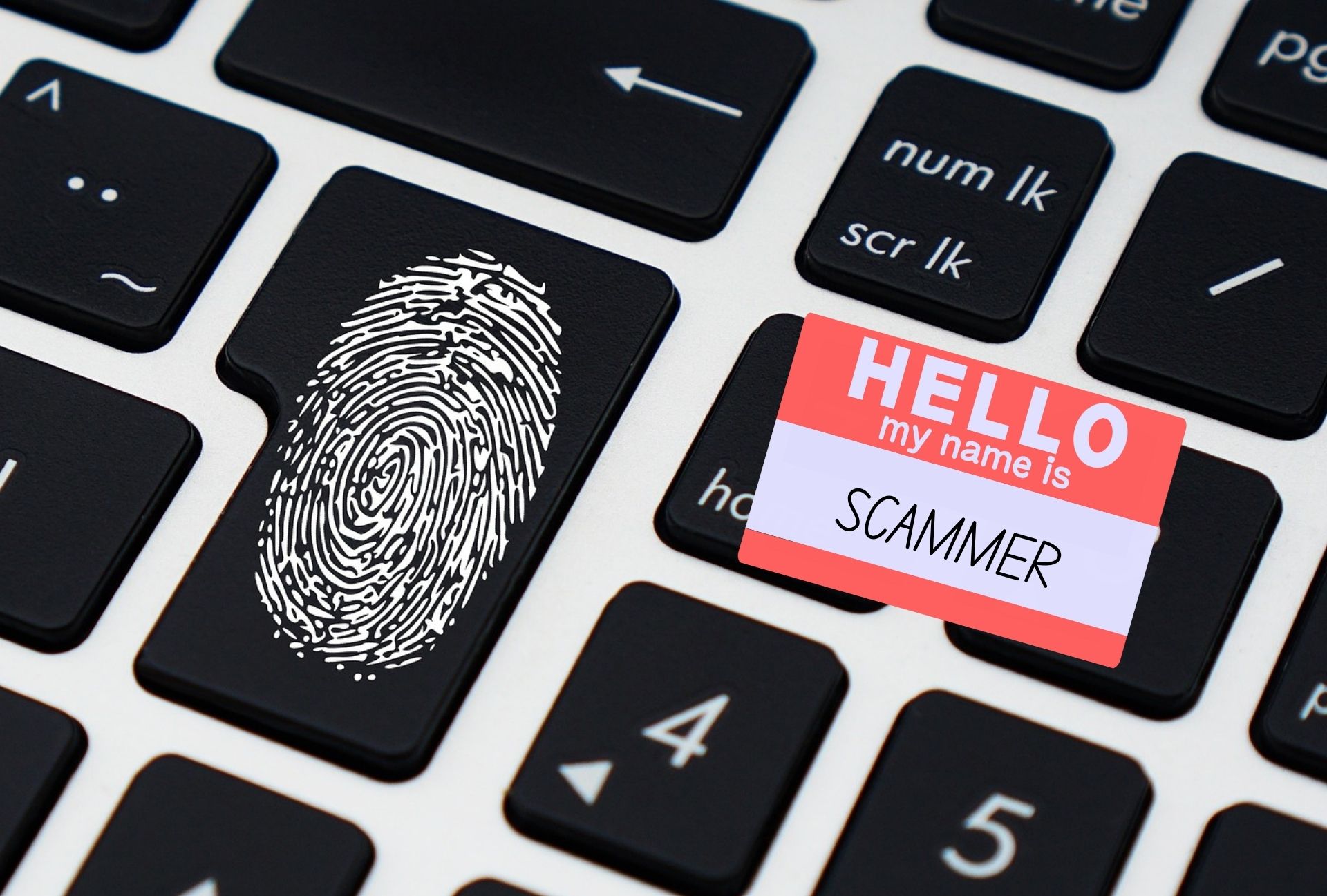 Illustration representing identity theft